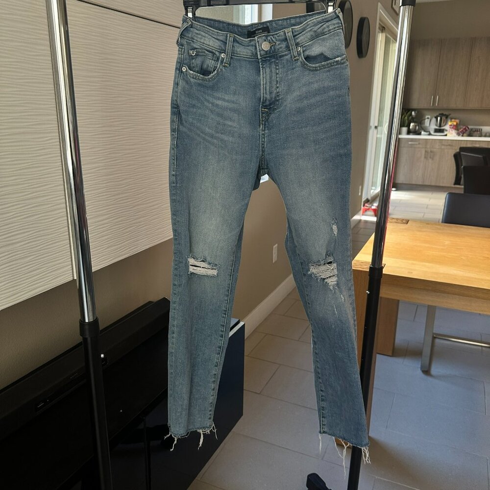 True Religion - Starr mid-rise cropped straight jean